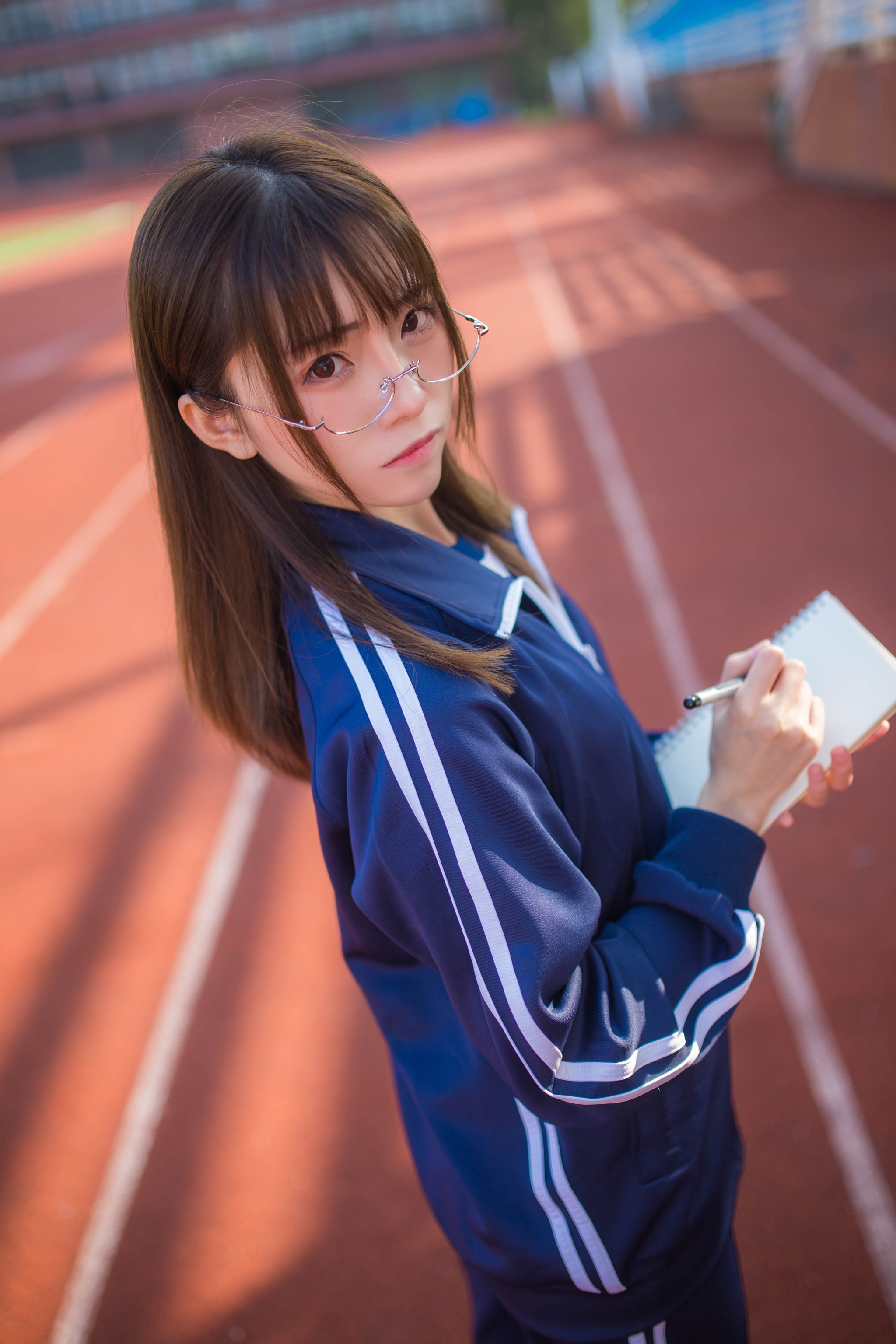 Kitaro_绮太郎 - NO.044 运动服女孩 深蓝 [13P]-XikXak